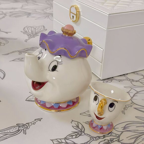 Disney Beauty and the Beast Mrs. Potts & Chip Tea Set